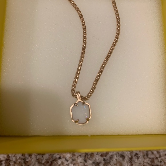 Kendra Scott Jewelry - Kendra Scott druzy long chain rose gold necklace
